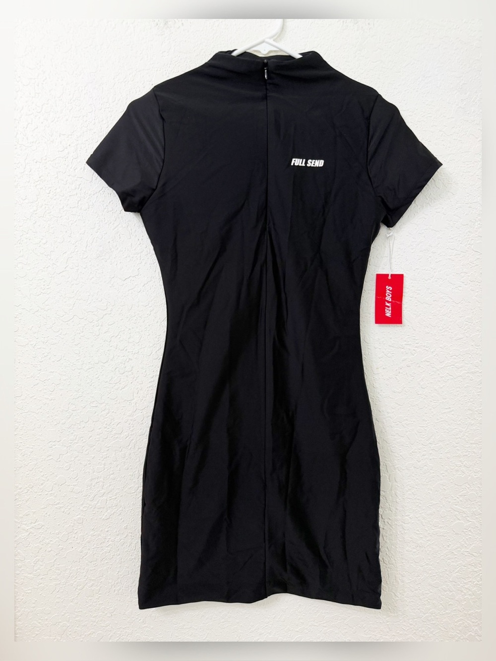 Nelk Boys Full Send Women's Black Short Sleeve Bodycon Dress Size M